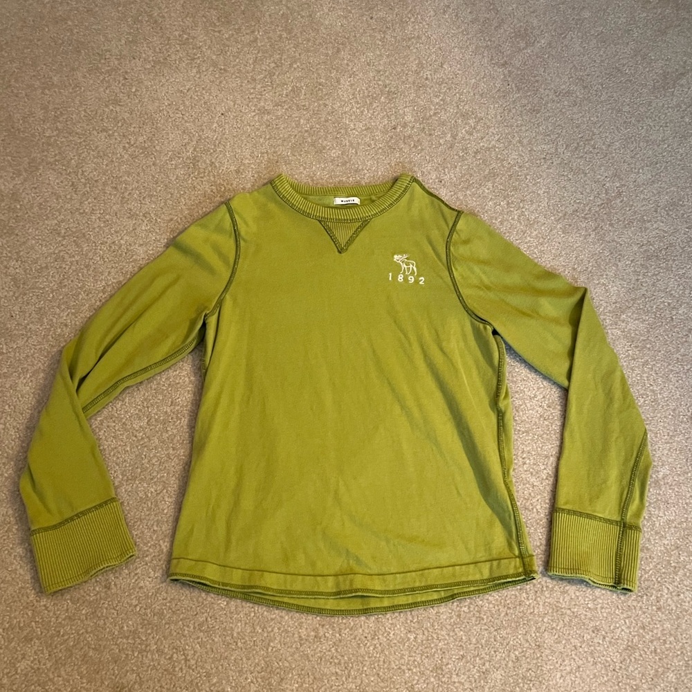 ABERCROMBIE muscle fit cotton long sleeve tee
